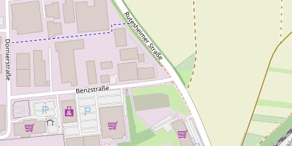 FitnessStudio auf Satellitenbild
