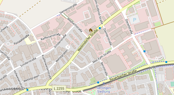 FitnessStudio auf Satellitenbild