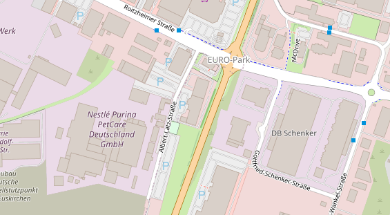 FitnessStudio auf Satellitenbild