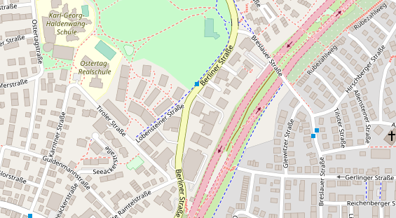 FitnessStudio auf Satellitenbild