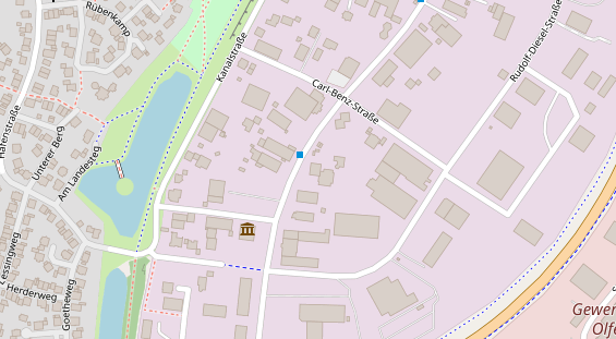 FitnessStudio auf Satellitenbild