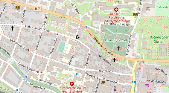 FitnessStudio auf Satellitenbild