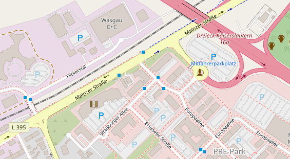 FitnessStudio auf Satellitenbild