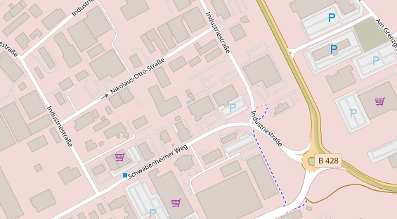 FitnessStudio auf Satellitenbild