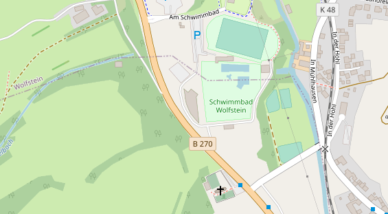 FitnessStudio auf Satellitenbild