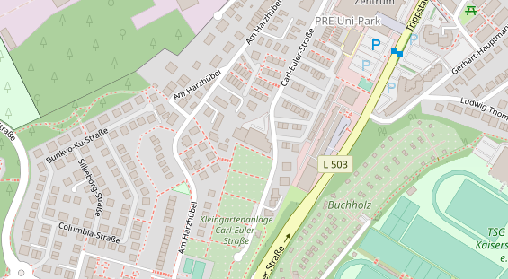 FitnessStudio auf Satellitenbild