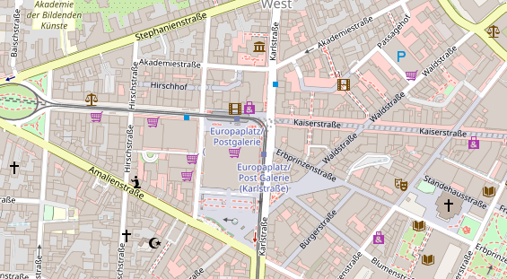 FitnessStudio auf Satellitenbild