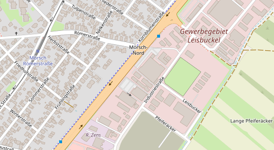 FitnessStudio auf Satellitenbild