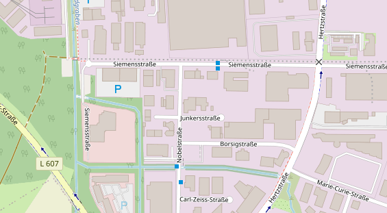 FitnessStudio auf Satellitenbild