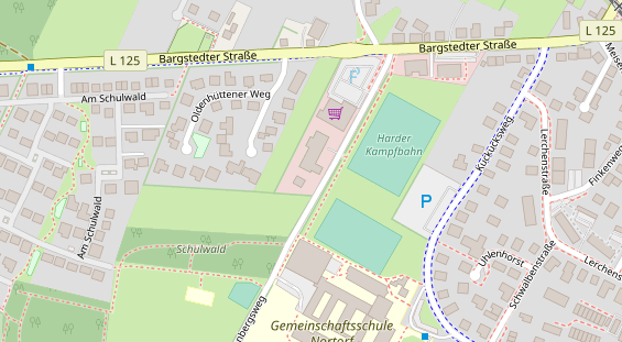 FitnessStudio auf Satellitenbild