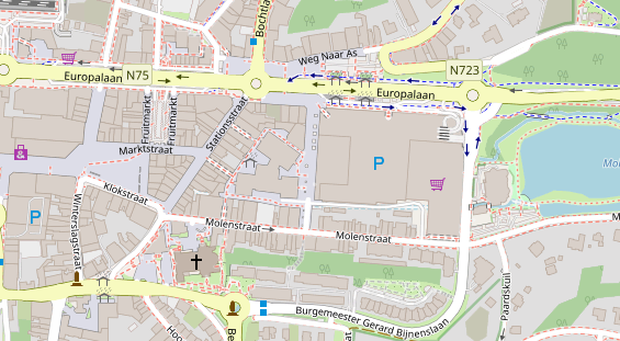 FitnessStudio auf Satellitenbild