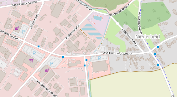 FitnessStudio auf Satellitenbild