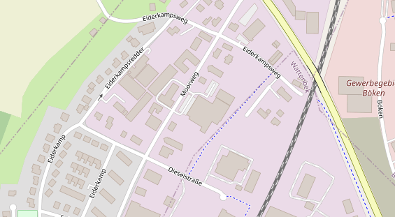 FitnessStudio auf Satellitenbild