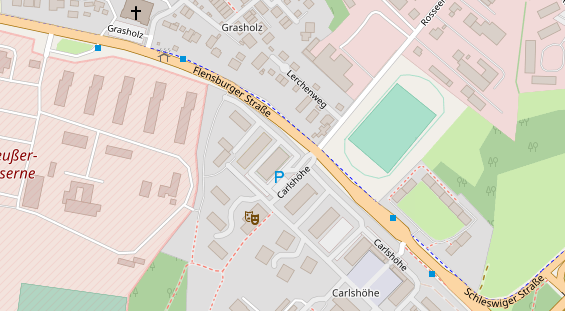 FitnessStudio auf Satellitenbild