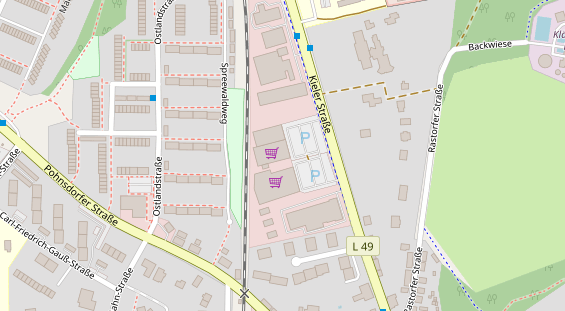 FitnessStudio auf Satellitenbild