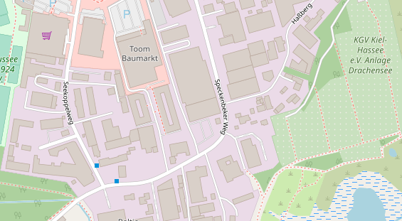 FitnessStudio auf Satellitenbild