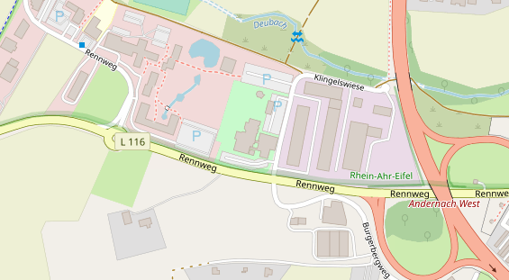 FitnessStudio auf Satellitenbild