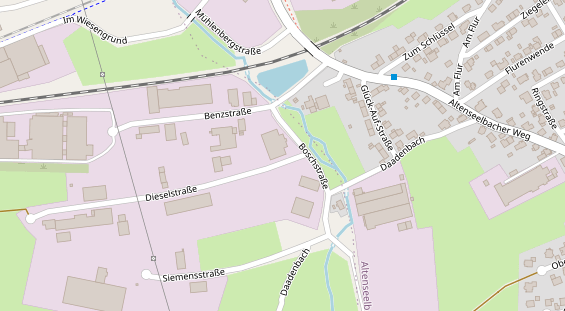 FitnessStudio auf Satellitenbild