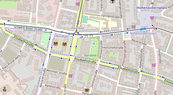 FitnessStudio auf Satellitenbild