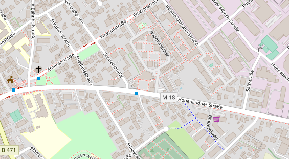 FitnessStudio auf Satellitenbild