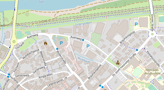 FitnessStudio auf Satellitenbild