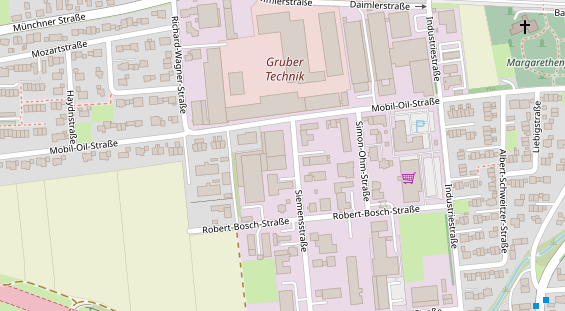 FitnessStudio auf Satellitenbild