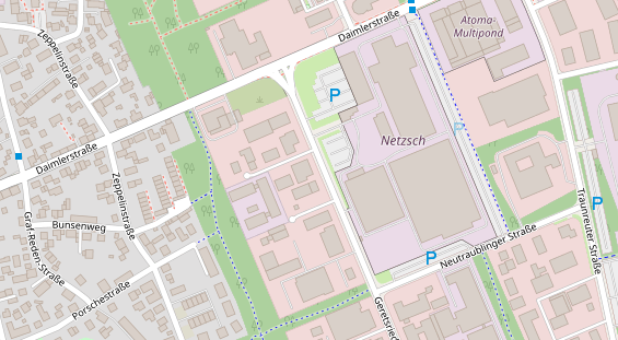 FitnessStudio auf Satellitenbild