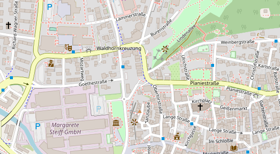 FitnessStudio auf Satellitenbild