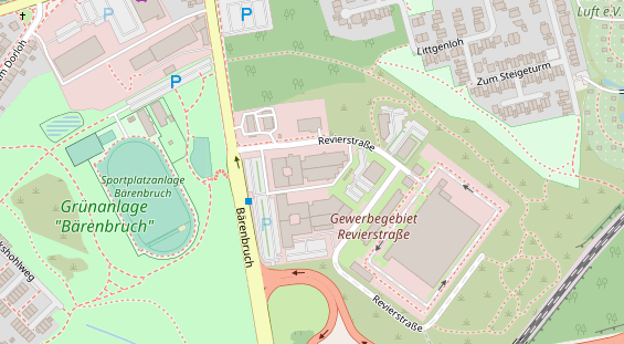 FitnessStudio auf Satellitenbild