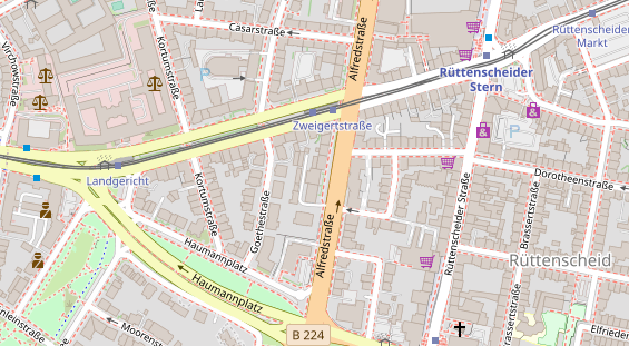 FitnessStudio auf Satellitenbild