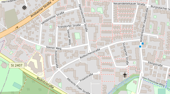 FitnessStudio auf Satellitenbild