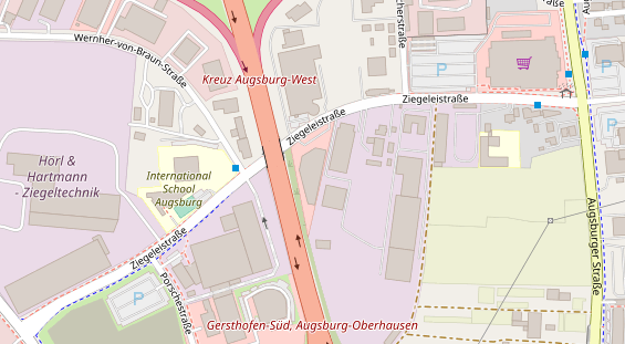 FitnessStudio auf Satellitenbild