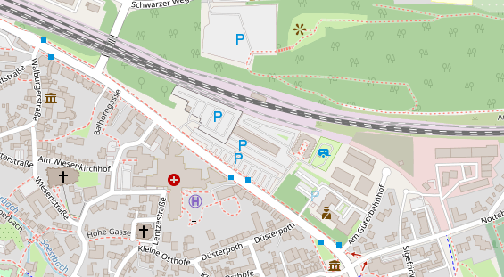 FitnessStudio auf Satellitenbild