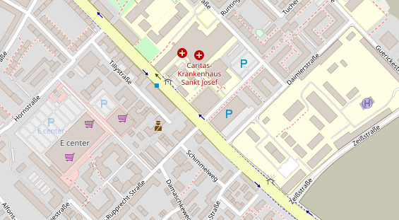 FitnessStudio auf Satellitenbild