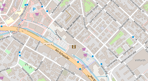 FitnessStudio auf Satellitenbild