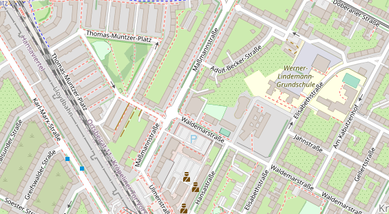 FitnessStudio auf Satellitenbild