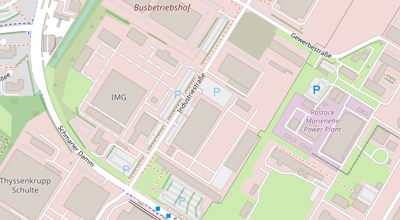 FitnessStudio auf Satellitenbild