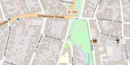 FitnessStudio auf Satellitenbild