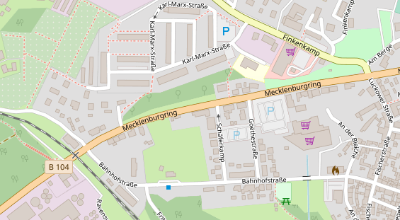 FitnessStudio auf Satellitenbild