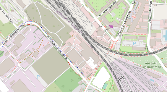 FitnessStudio auf Satellitenbild