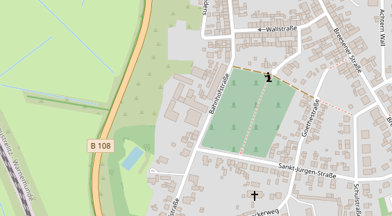 FitnessStudio auf Satellitenbild