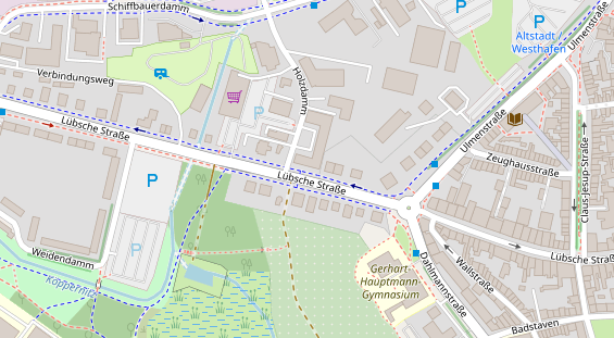 FitnessStudio auf Satellitenbild