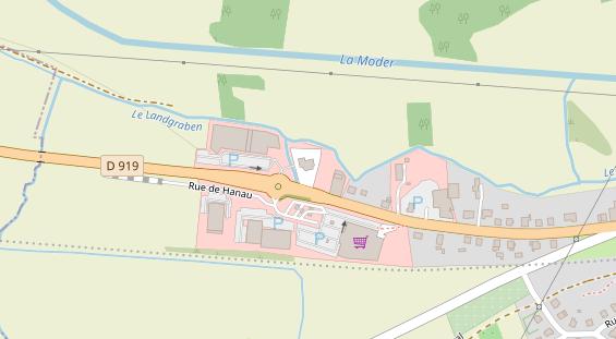 FitnessStudio auf Satellitenbild