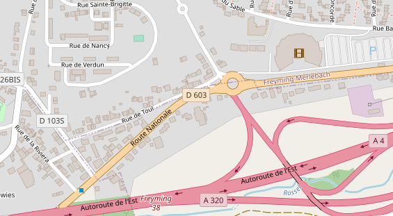 FitnessStudio auf Satellitenbild