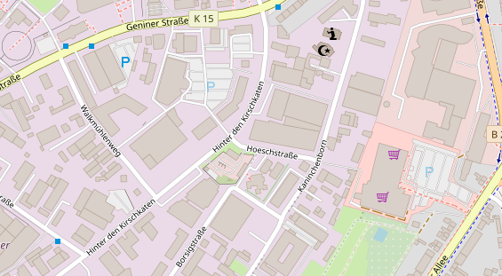 FitnessStudio auf Satellitenbild