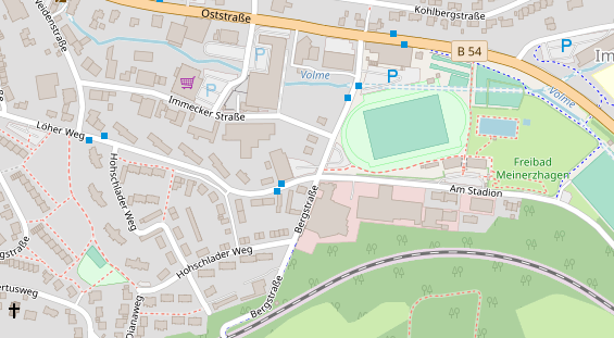 FitnessStudio auf Satellitenbild