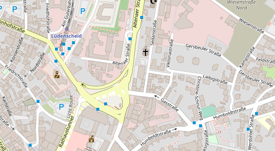 FitnessStudio auf Satellitenbild