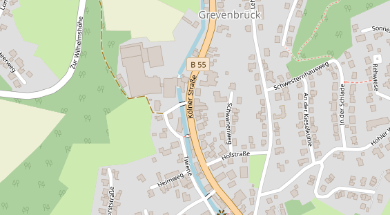 FitnessStudio auf Satellitenbild