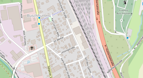 FitnessStudio auf Satellitenbild