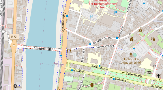 FitnessStudio auf Satellitenbild